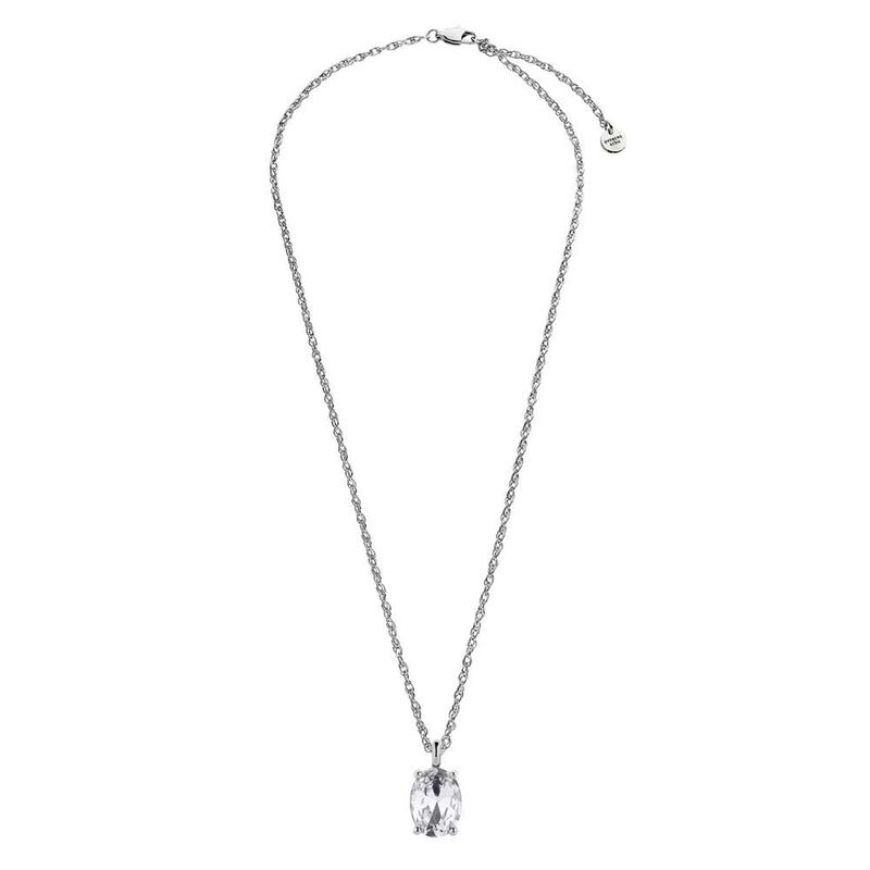 Dyrberg/Kern Barga Necklace Silver Crystal image number 2